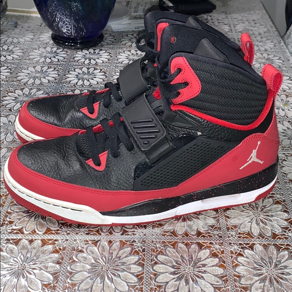 Black & Red Jordans